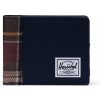 HERSCHEL peňaženka Roy RFID Peacoat Peacoat Plaid 05694