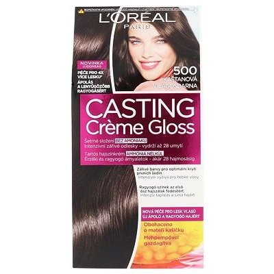 L'Oréal Paris Casting Creme Gloss barva na vlasy 48 ml odstín 500 Medium Brown pro ženy