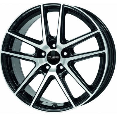 Anzio SPLIT 7x17 5x114,3 ET45 diamond black front polished