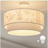 | Brilagi-LED Detský prisadený luster BOBO 1xE27/60W/230V pr. 40 cm krémová/šedá/kráľovská | 8590828051213
