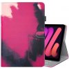 AppleKing puzdro so vzorom vodových farieb a priestorom na karty pre iPad mini 6 / mini 7 - ružové - možnosť vrátiť tovar ZADARMO do 30tich dní