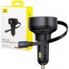 Nabíjačka do auta Baseus Enjoyment Pro s káblom lightning + USB-C , 55 W (čierna) C00057803111-00