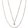 Náhrdelník so zirkónmi Oliver Weber Tune STE RG CRY