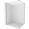 Mexen Kioto, sprchová zástena Walk-In 80 x 200 cm, 8mm sklo námraza, medený matný profil, 800-080-101-65-30