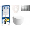 Cenovo zvýhodnený závesný WC set Geberit do ľahkých stien / predstenová montáž + WC VitrA VitrA Shift SIKOGES4N7