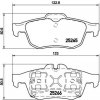 Sada brzdových platničiek kotúčovej brzdy BREMBO P 68 057