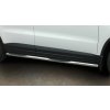 STEELER Bočný schod nerez s plastovými nášľapmi VW TIGUAN, 2007-2015