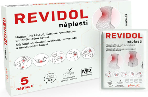 REVIDOL (náplasti 1 x 5 ks) od 9,74 € - Heureka.sk