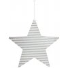 Kovová vianočná hviezda na zavesenie priemer 20 cm STAR House Doctor strieborná
