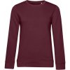 B&C Mikina B&C Inspire Crew Neck, dámská COT01W32B37004-burgundy XL Burgundová