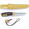 Morakniv 13573 Companion Spark Yellow vonkajší nôž 10,4 cm, žlto-čierna, TPE, puzdro, s kresadlom