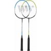 WISH Sada badmintonových raket STEELTEC 216K, zelená a modrá + 3dílná raketa WISH