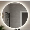 Kúpeľňové zrkadlo Luna okrúhle LED 70 cm teplá farba
