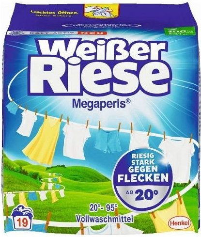 Weisser riesse megaperls Kalk aktiv prášok na pranie 1,14 kg 19 PD