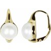 JwL Luxury Pearls Pozlátené náušnice s pravými perlami JL0532