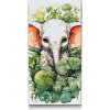 Vymalujsisam.sk Maľovanie podľa čísiel - Sloník v rastlinách Veľkosť: 40x80cm, Rám: Na plastovej doske