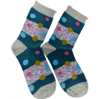 Dámske bodkované ponožky LUCIA farebné