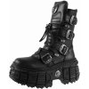 Topánky NEW ROCK - ITALO NEGRO, NOMADA NEGRO, TANK - M.WALL028-C2