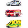 Maisto - Sada Záchranných vozidiel, Česká republika - Polícia, Sanitka, Hasičské auto, 1:64 CZ