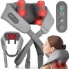 BEZDRÔTOVÝ MASÁŽNY PRÍSTROJ NA KRK, ŠIJU, CHRBÁT SHIATSU MASÁŽNY PÁS S VYHRIEVANÍM
