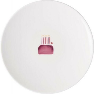 Villeroy & Boch S láskou tanier na raňajky / tanier na tortu Happy Birthday 21cm