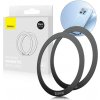 Baseus Halo magnetická nálepka na použitie MagSafe, 2 pack, čierna