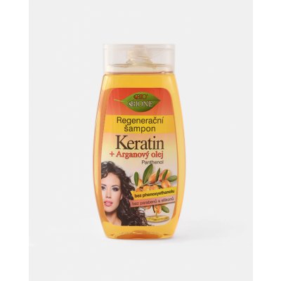 BC Bione regeneračný šampón Keratin & Panthenol Arganový olej 260 ml