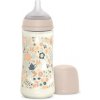 Suavinex dojčenská fľaša Wonderland fyziologický prietok Liberty ružová 360 ml
