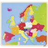 Vkladačka Goki puzzle na doske - Európa (4013594575096)