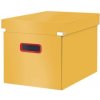 Čtvercová krabice Leitz Click&Store COSY, velikost L (A4), teplá žlutá