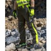 ARDON NEON / Reflexné montérkové nohavice, predĺžené, H6433 - čierna/žltá XXXL