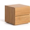 DAPONTI Malý nočný stolík CUBE - dub Materiál produktu: Dub