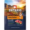 Krmivo Ontario Puppy Medium Lamb & Brown Rice 2,25kg