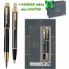 Parker IM Black perá so zlatým klipom GT FP+BP, darčekový obal Čierna