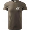 Volejbal lopta prso - Klasické pánske tričko vyššej gramáže - 3XL ( Army )
