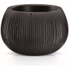 Prosperplast Kvetináč Beton Bowl DKB370 čierny beton