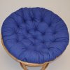Nábytek PEGAS Polstr deluxe na křeslo papasan 110 cm - tmavě modrý melír