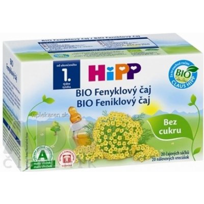 HiPP Bio Feniklový nálevové vrecúška 20 x 1,5 g od 3,33 € - Heureka.sk