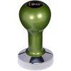 Buna café tamper, kov, zelený, TP, 57 mm, nerez lesk, plochý