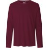 Neutral Pánske tričko s dlhým rukávom z organickej Fairtrade bavlny - Bordeaux | XL