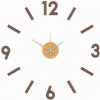 Nalepovacie nástenné hodiny, MPM 3771.50, hnedé, 60cm