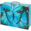 Skladací školský kufrík BAAGL Butterfly s kovaním