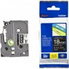 páska BROTHER TZ345 biele písmo, čierna páska Tape (18mm) (TZE345)
