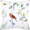 Bavlnená obliečka na vankúš Lúka s vtáčikmi Veľkosť: 40 x 40