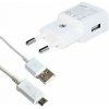 EP-TA50EWE + ECB-DU4AWE Samsung microUSB Cestovná nabíjačka White (Bulk)