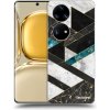 Picasee silikónový prehľadný obal pre Huawei P50 - Dark geometry