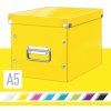 Archivačná krabica LEITZ WOW Click & Store A5 26 x 24 x 26 cm, žltá (61090016)
