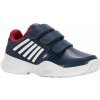 Juniorská obuv K-Swiss Court Express Strap Omni JR - blue opal/white/lollipop - Modrý, Tyrkysový (32,5)