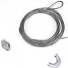Gripple GPAK Plus W, veľ. 3 - kotevné lano 3 mm × 4,5 m s GP strednou pre drevené stĺpiky