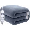 Ruhhy 26225 Elektrická vyhrievacia deka s reguláciou teploty 180 x 130 cm, sivá